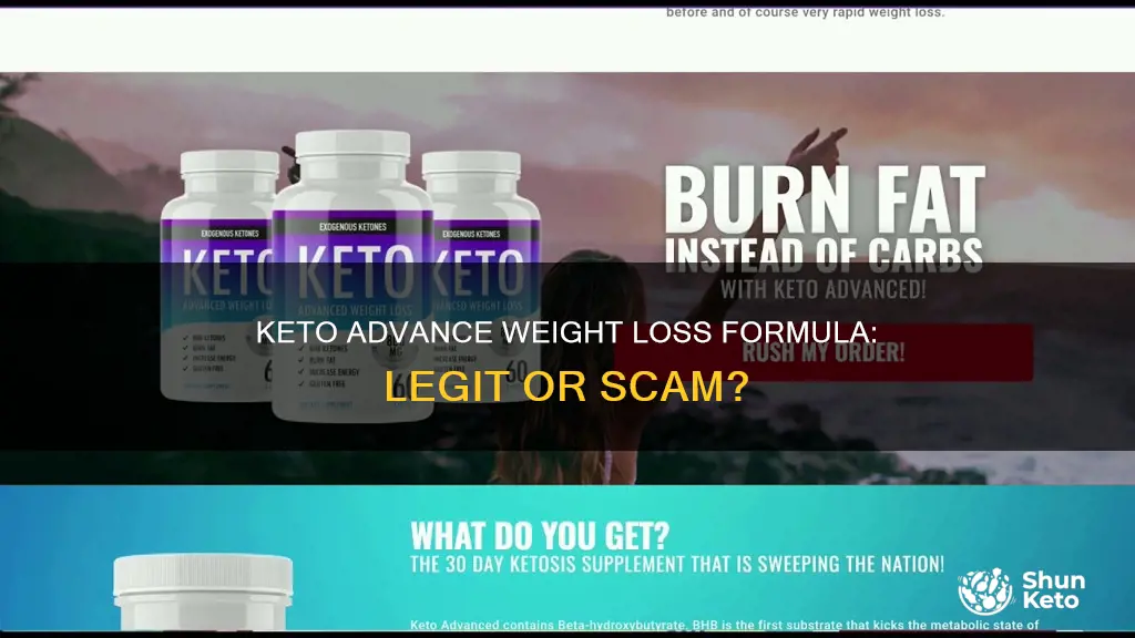 is keto advance weight management formula a scam