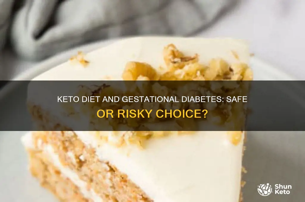 is keto diet safe for gestational diabetes