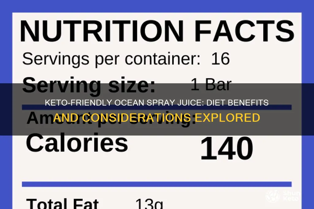 is keto juice ocean spray diet