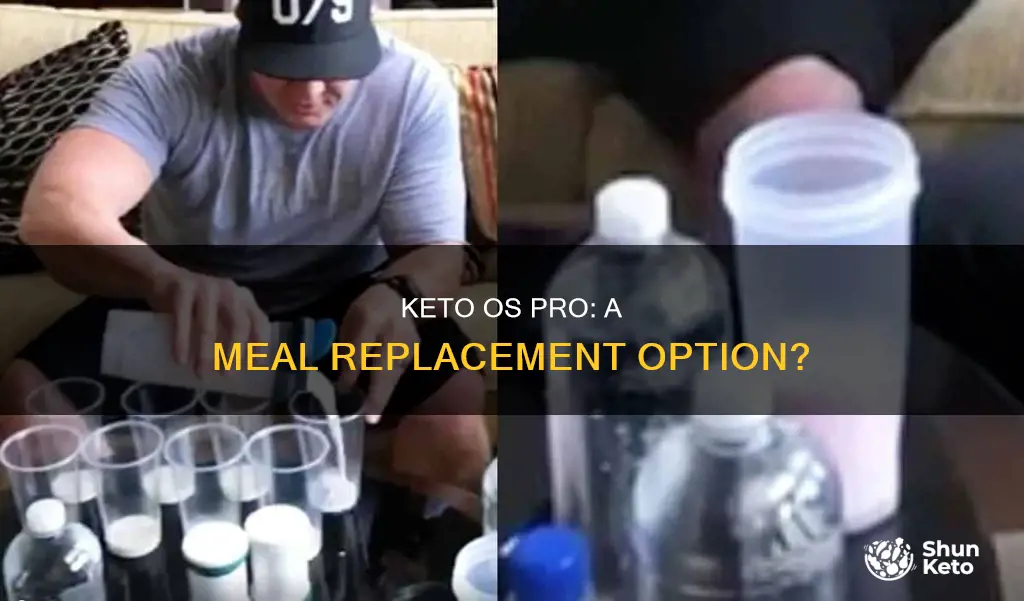 is keto os pro a meal replacement