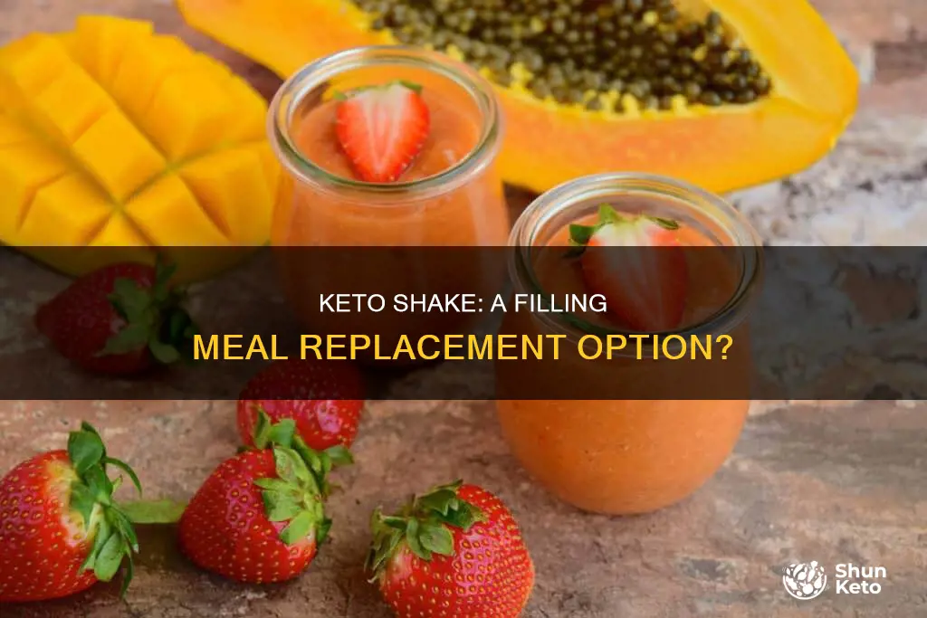 is keto shake a meal replacement