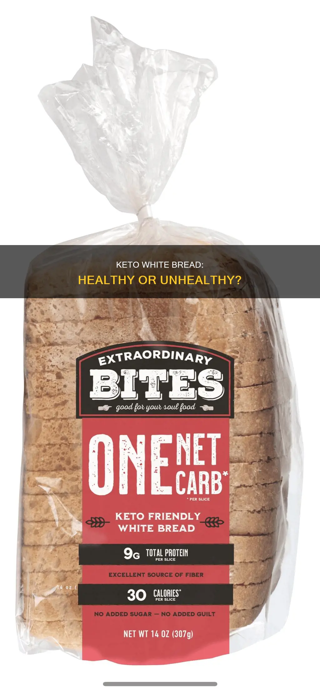 is keto white bread healthy