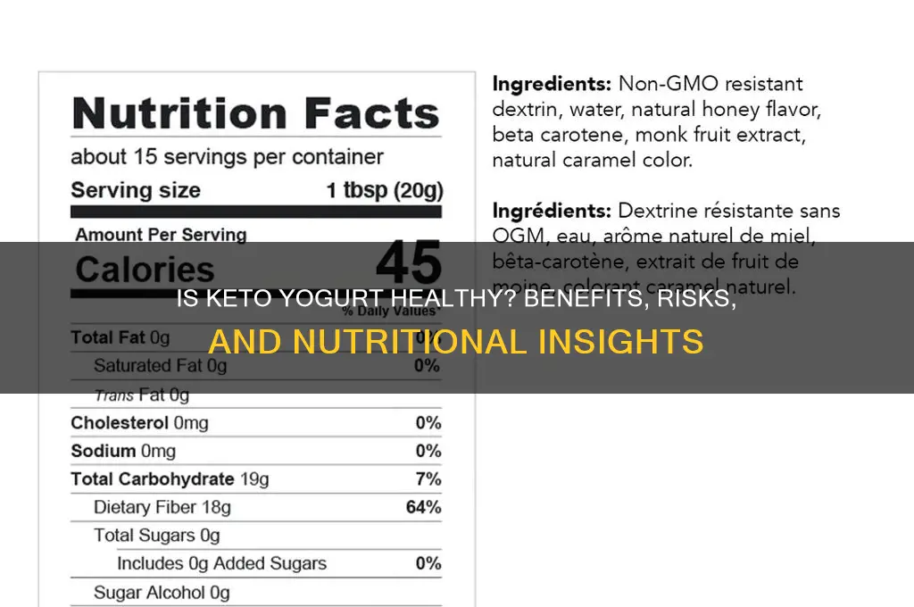 is keto yogurt healthy