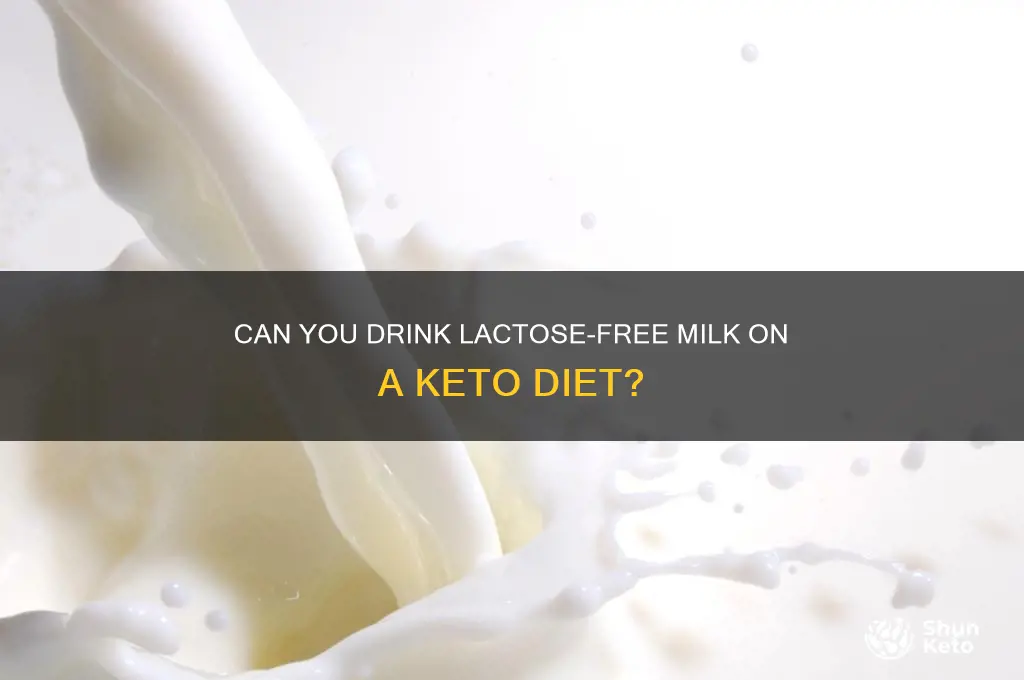 is lactose free milk allowed in keto diet