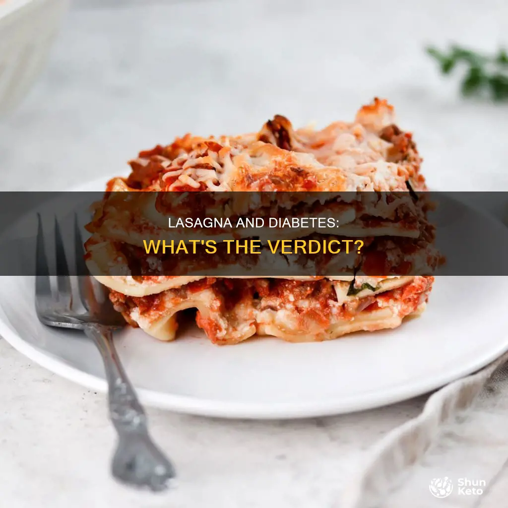 is lasagna in a diabetic diet