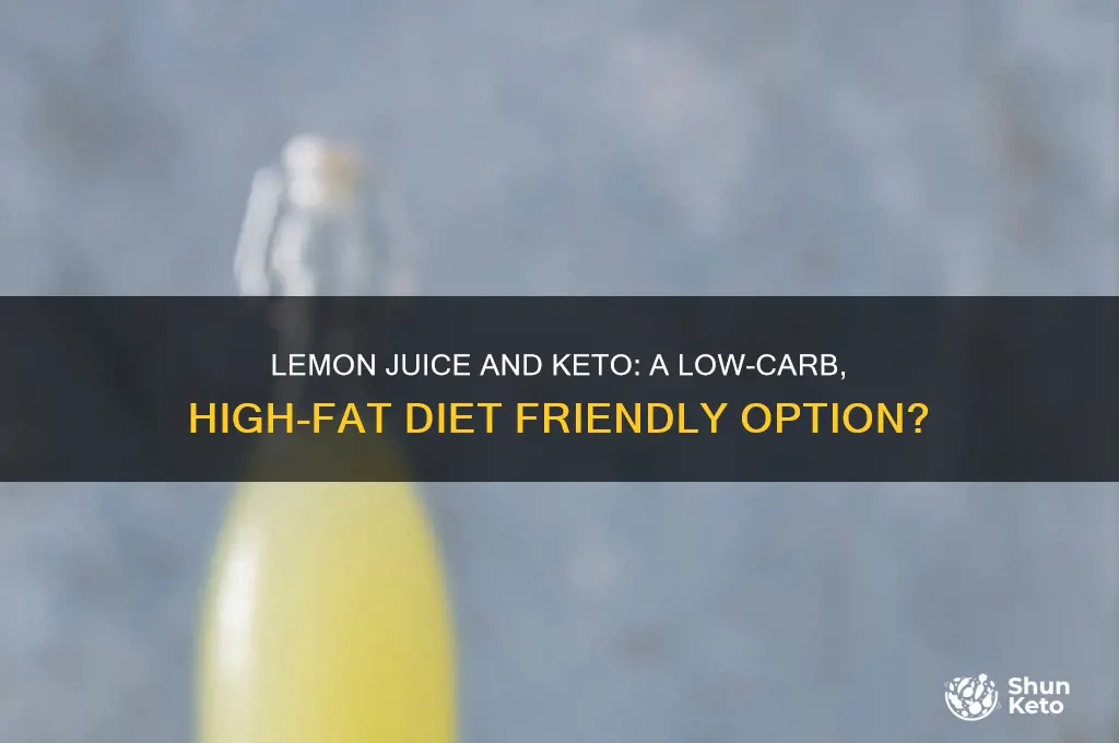 is lemon juice ok for keto diet