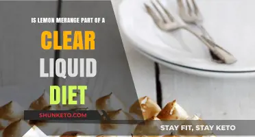 Clear Liquid Diet: Lemon Meringue Pie?