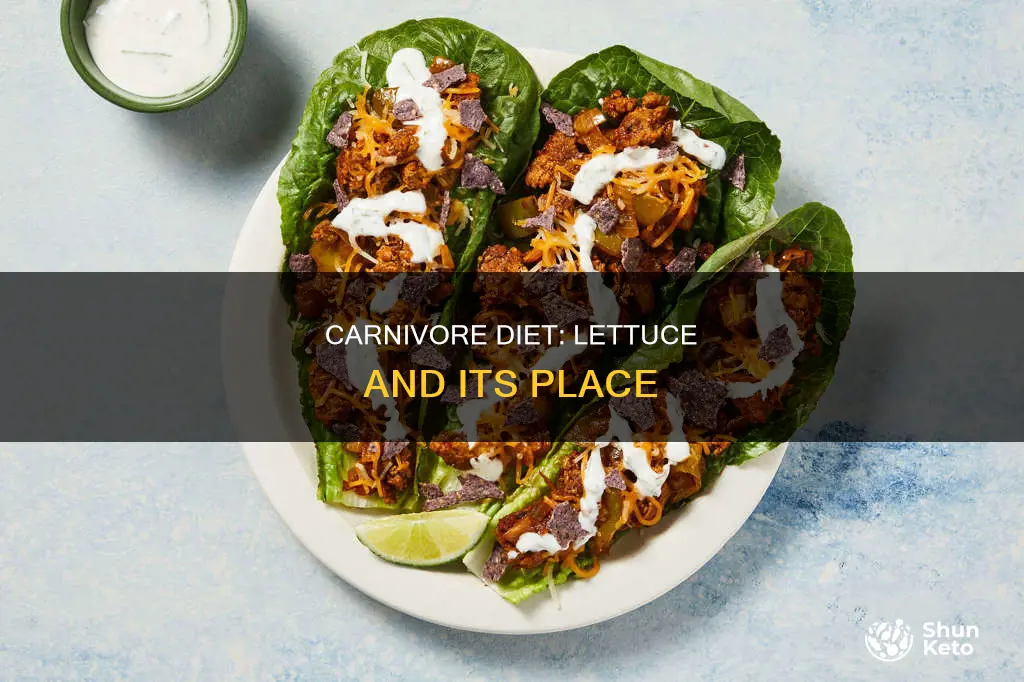 is lettuce ok on carnivore diet