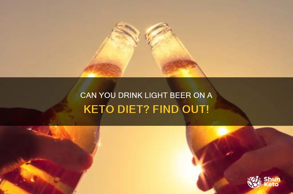 is light beer allowed on keto diet
