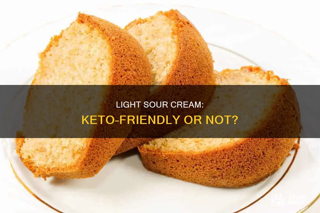 is light sour cream keto