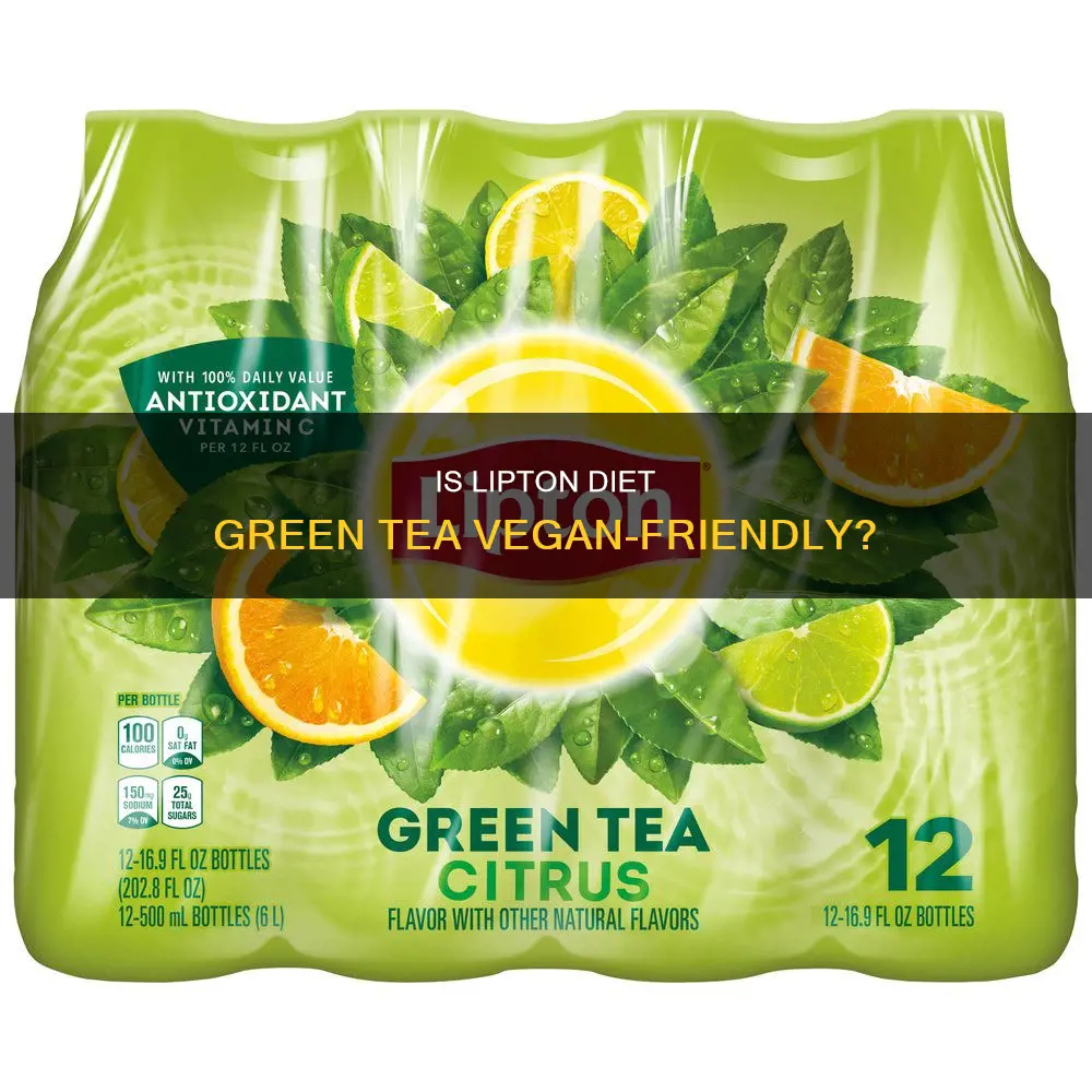 is lipton diet green tea vegan