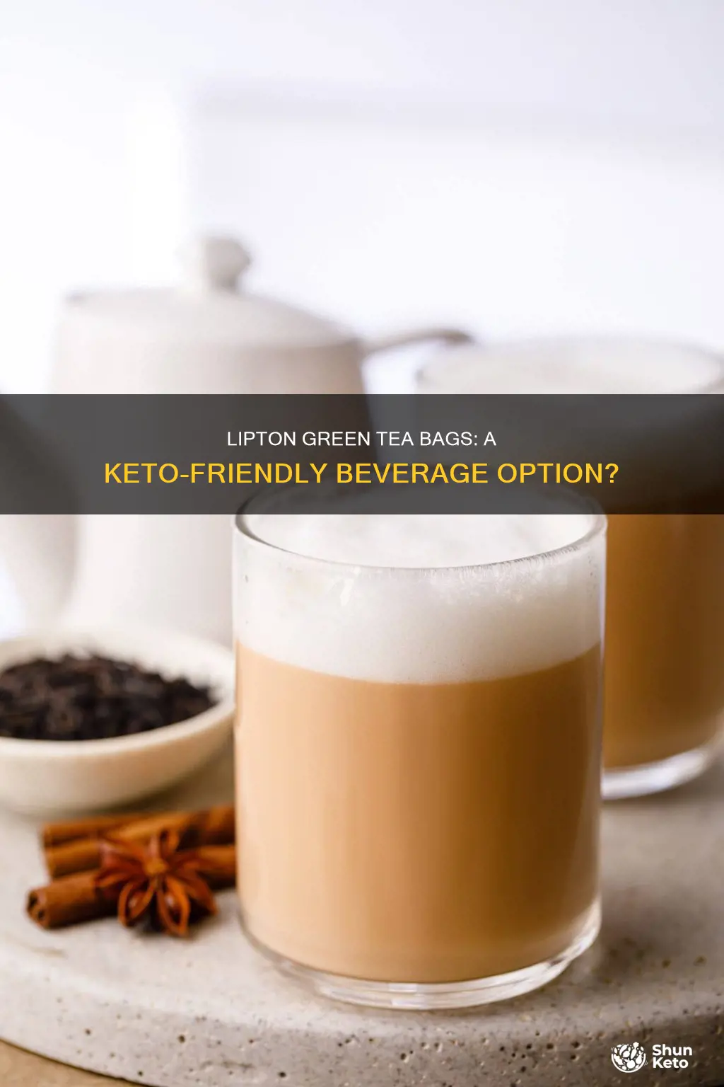 is lipton green tea bags a food option on keto