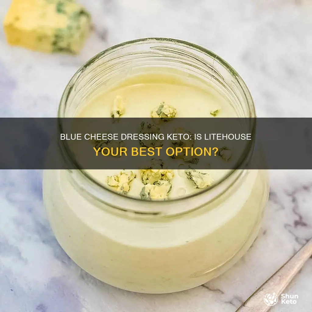 is litehouse blue cheese dressing keto