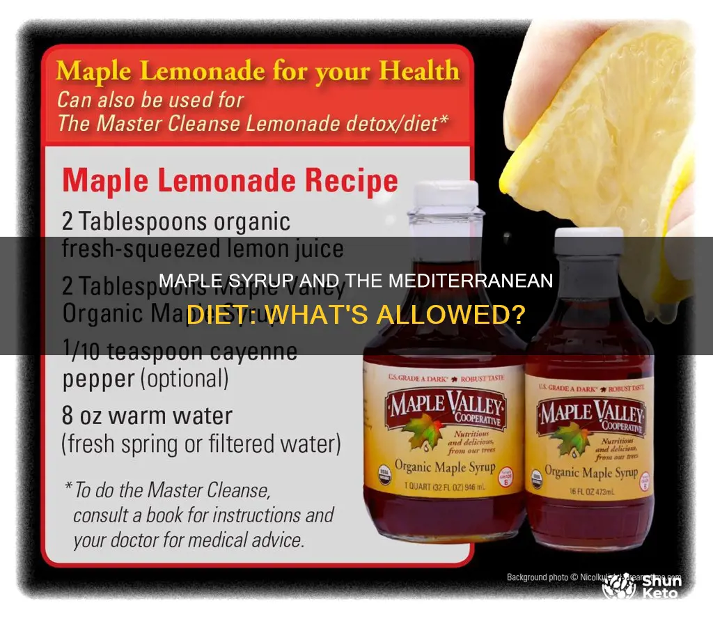 is maple syrup allowed on mediterranean diet