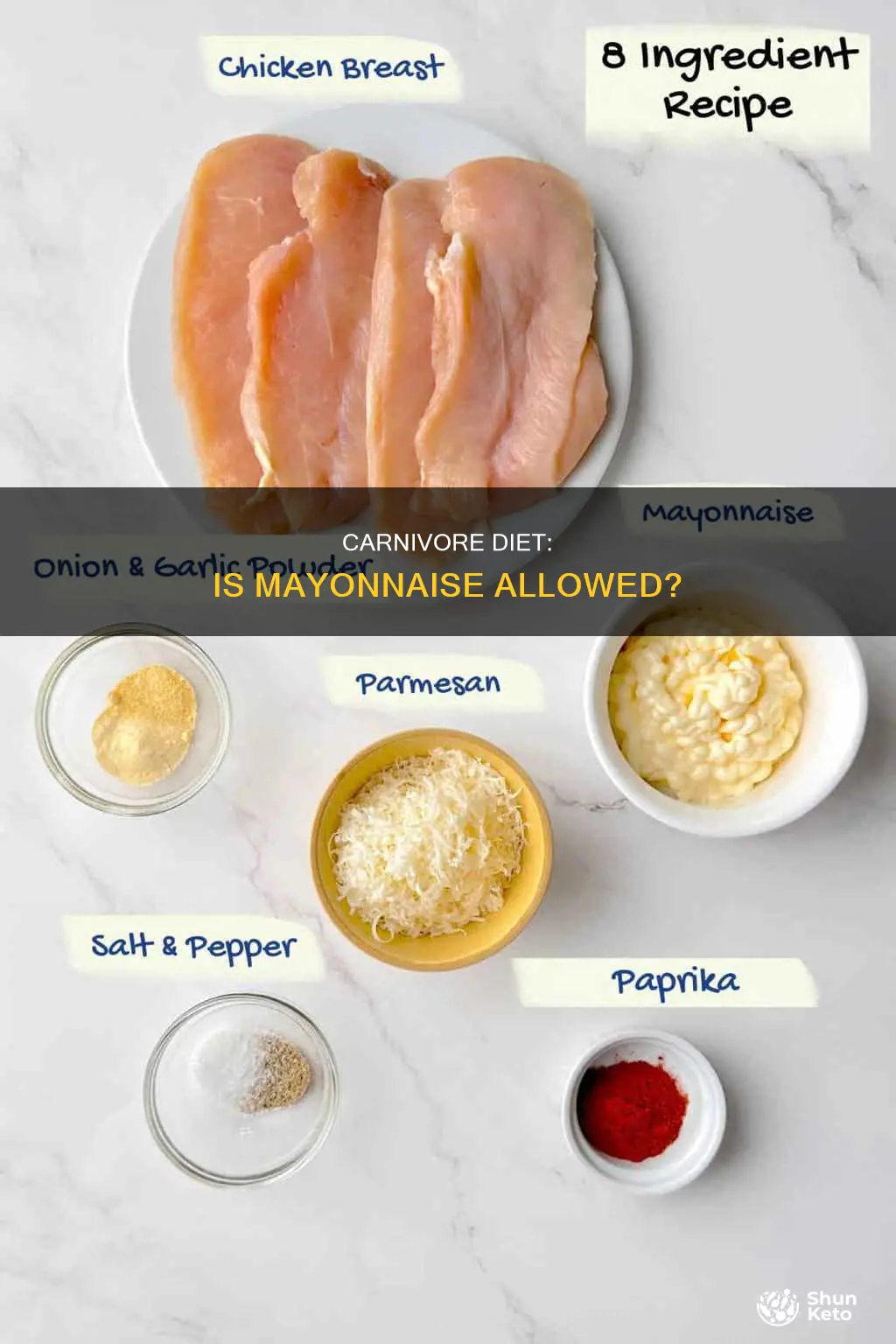 is mayonsise allowed on the carnivore diet