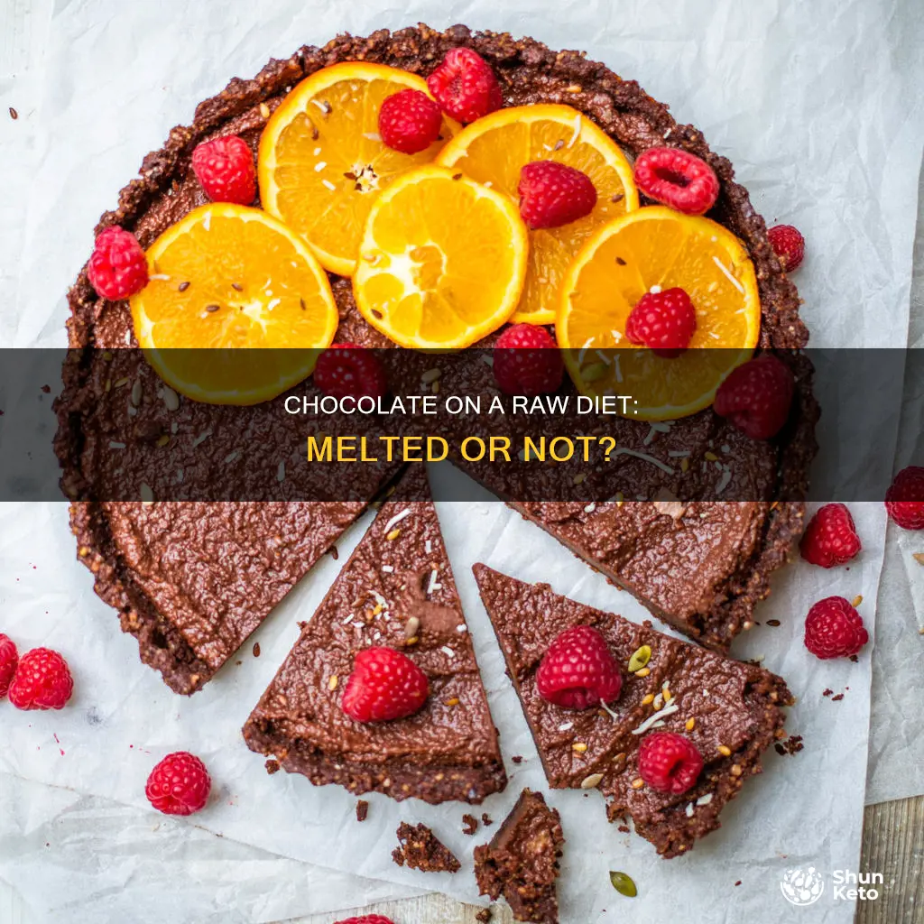 is melted chocolate ok on a raw diet