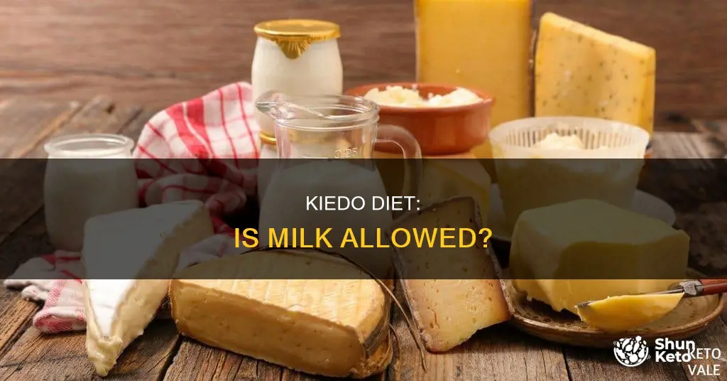 is milk allowed on a kiedo diet
