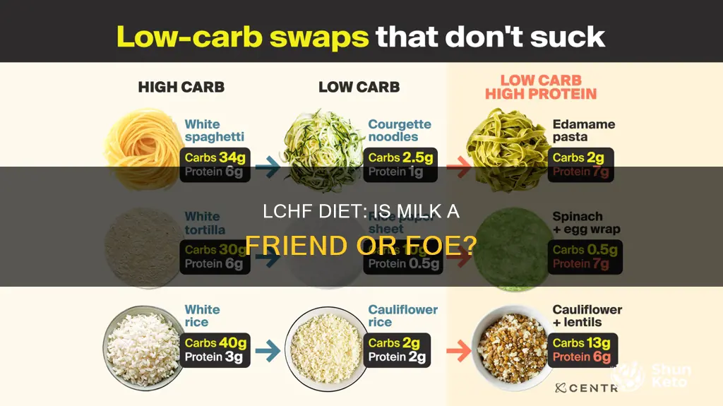 is milk allowed on lchf diet