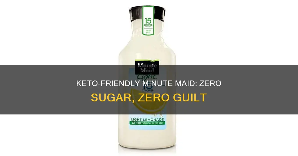 is minute maid zero sugar keto