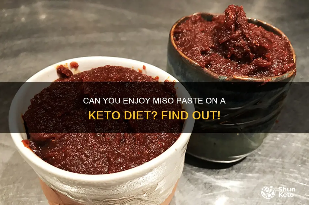 is miso paste ok on keto diet