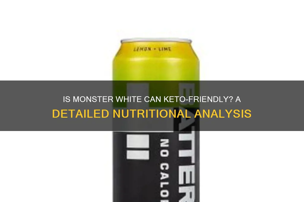 is monster white can keto