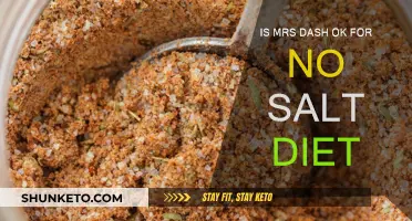 Mrs. Dash: Salt-Free Seasoning for a No-Salt Diet?