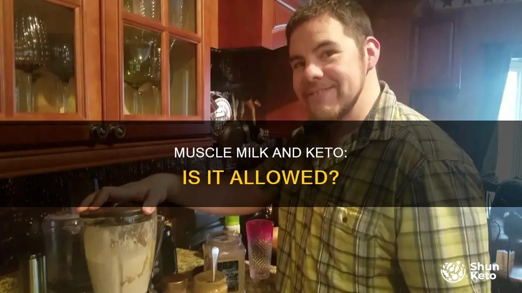 is muscle milk allowed on keto