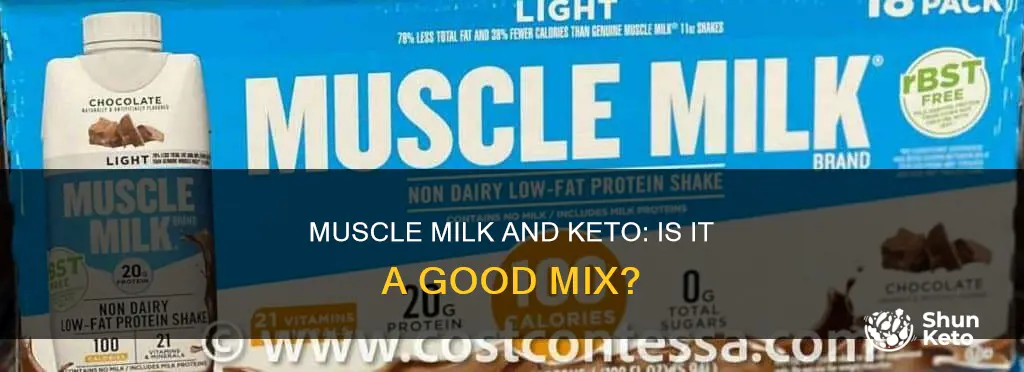 is muscle milk okay on keto