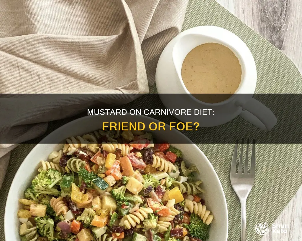 is mustard allowed on carnivore diet