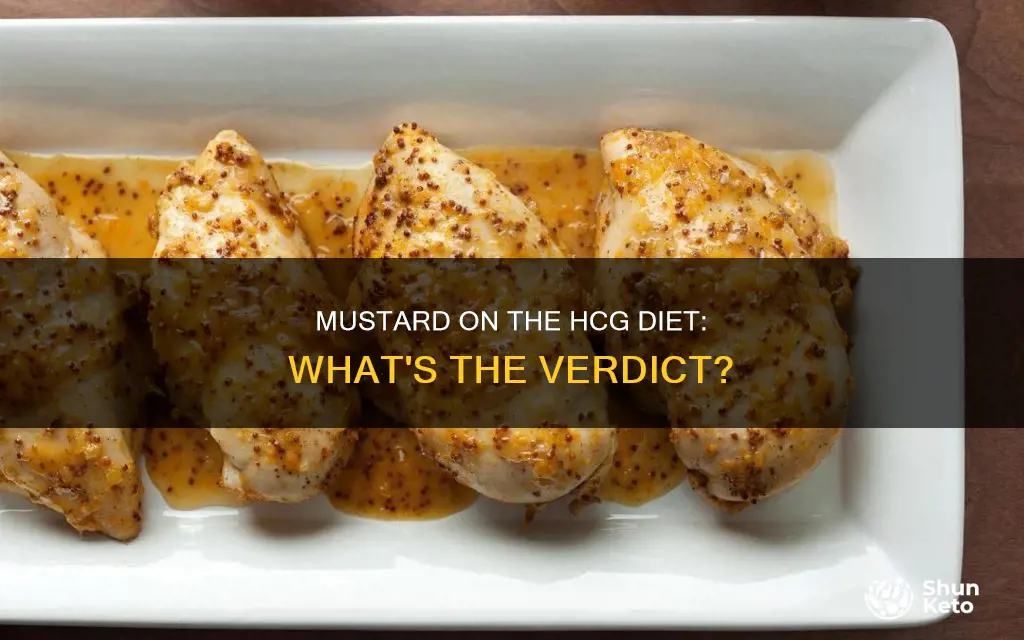 is mustard allowed on hcg diet