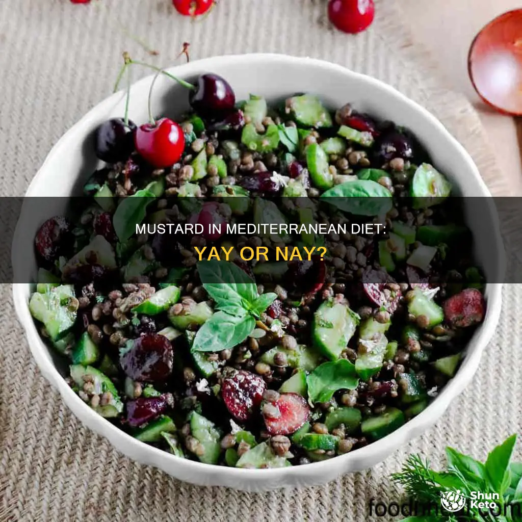 is mustard ok on mediterranean diet