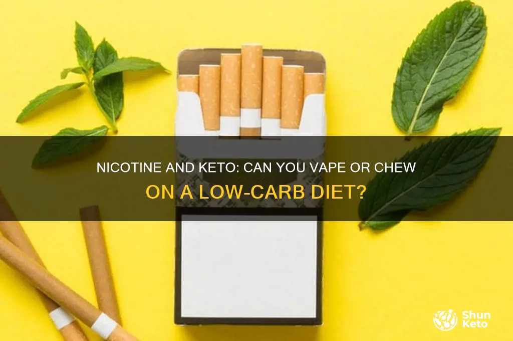 is nicotine ok on keto diet