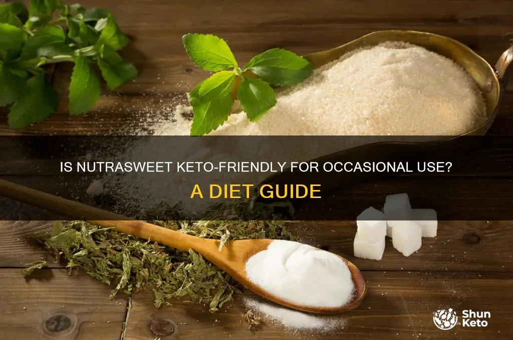 is nutrasweet ok once and awhile on keto diet