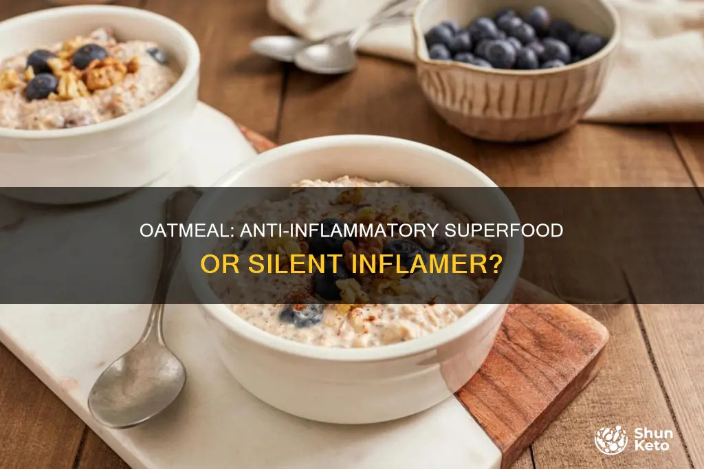is oatmeal ok for anti inflammatory diet