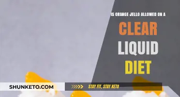 Jello Conundrum: Is Orange Flavor Allowed on Clear Liquid Diets?
