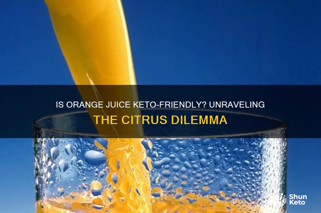 is orange juice bad for keto diet