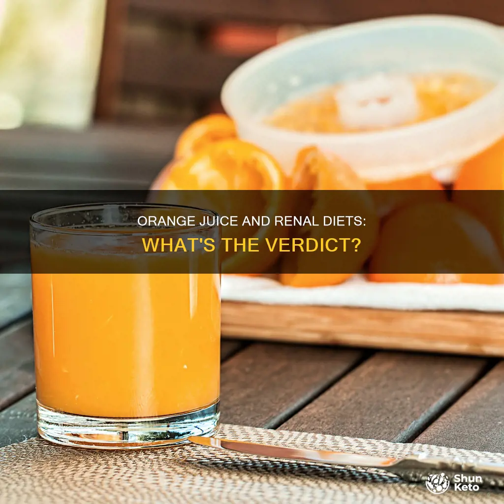 is orange juice ok for renal diet