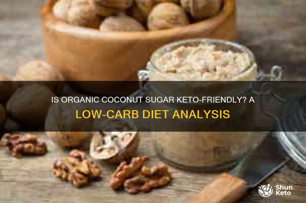 is organic coconut sugar ok for keto diet