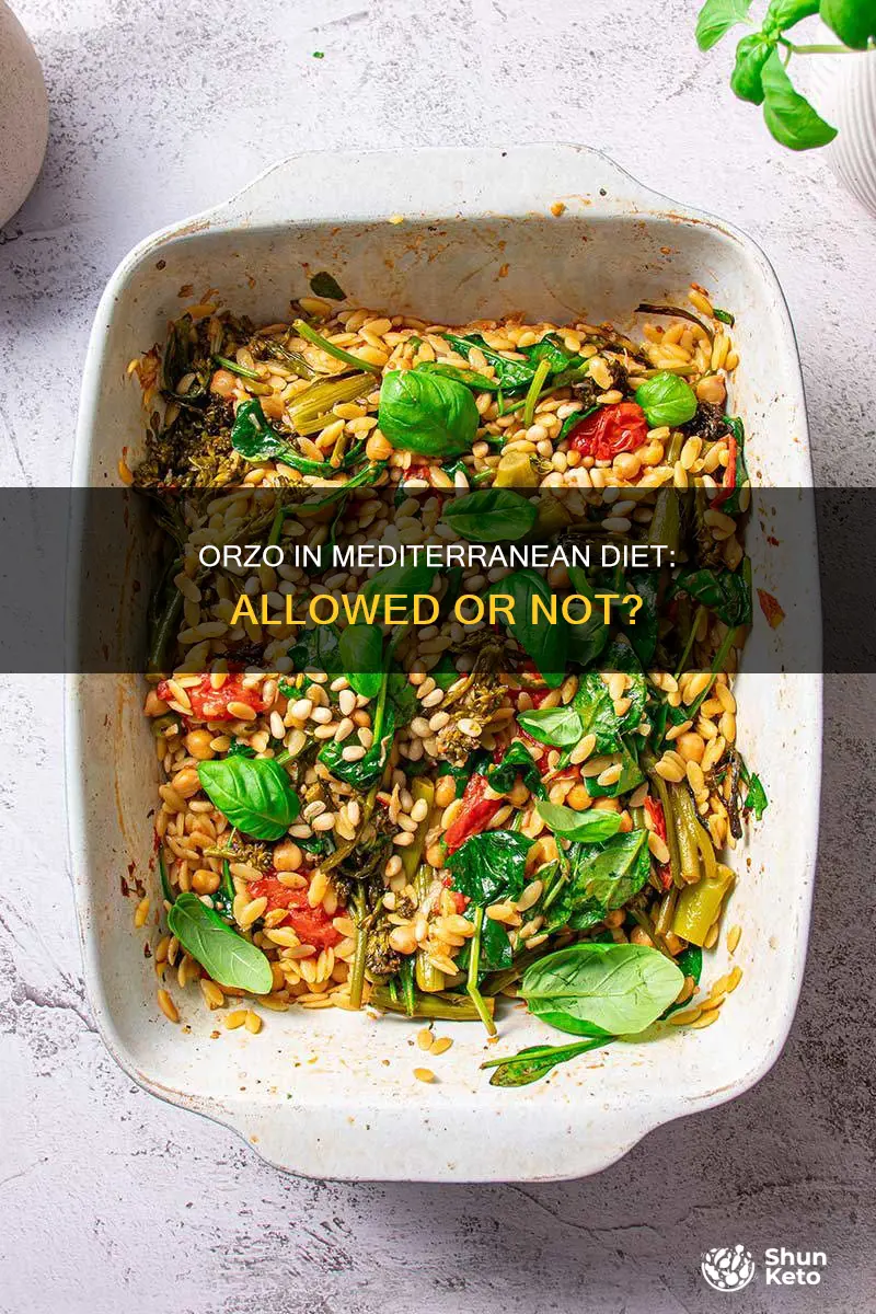 is orzo allowed on mediterranean diet