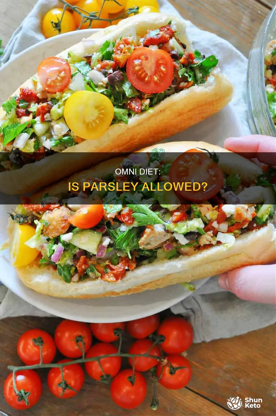 is parsley allowed on omni diet