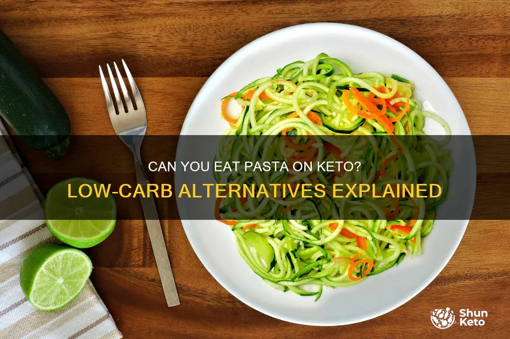 is pasta allowed in keto diet