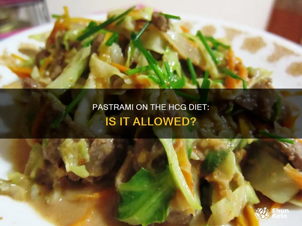is pastrami allowed on the hcg diet