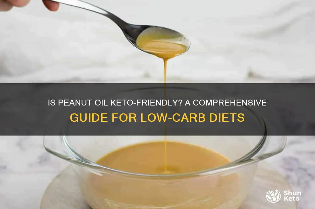 is peanut oil accepted for keto diet