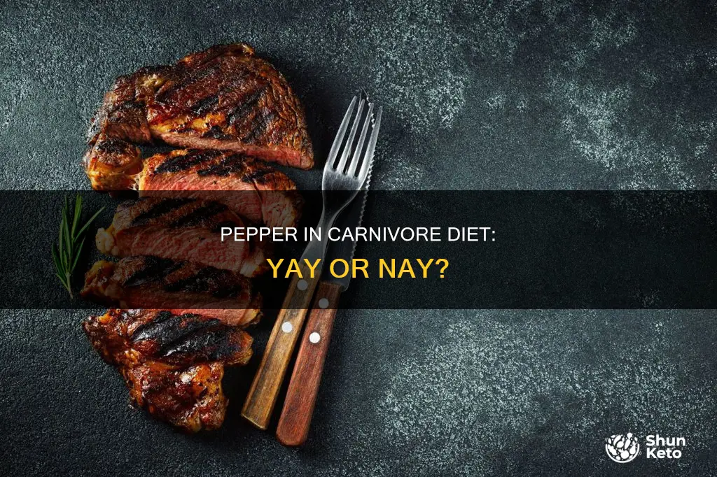 is pepper allowed on carnivore diet