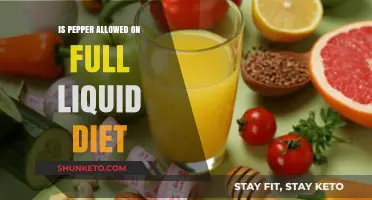 Liquid Diets: Can You Add Pepper?