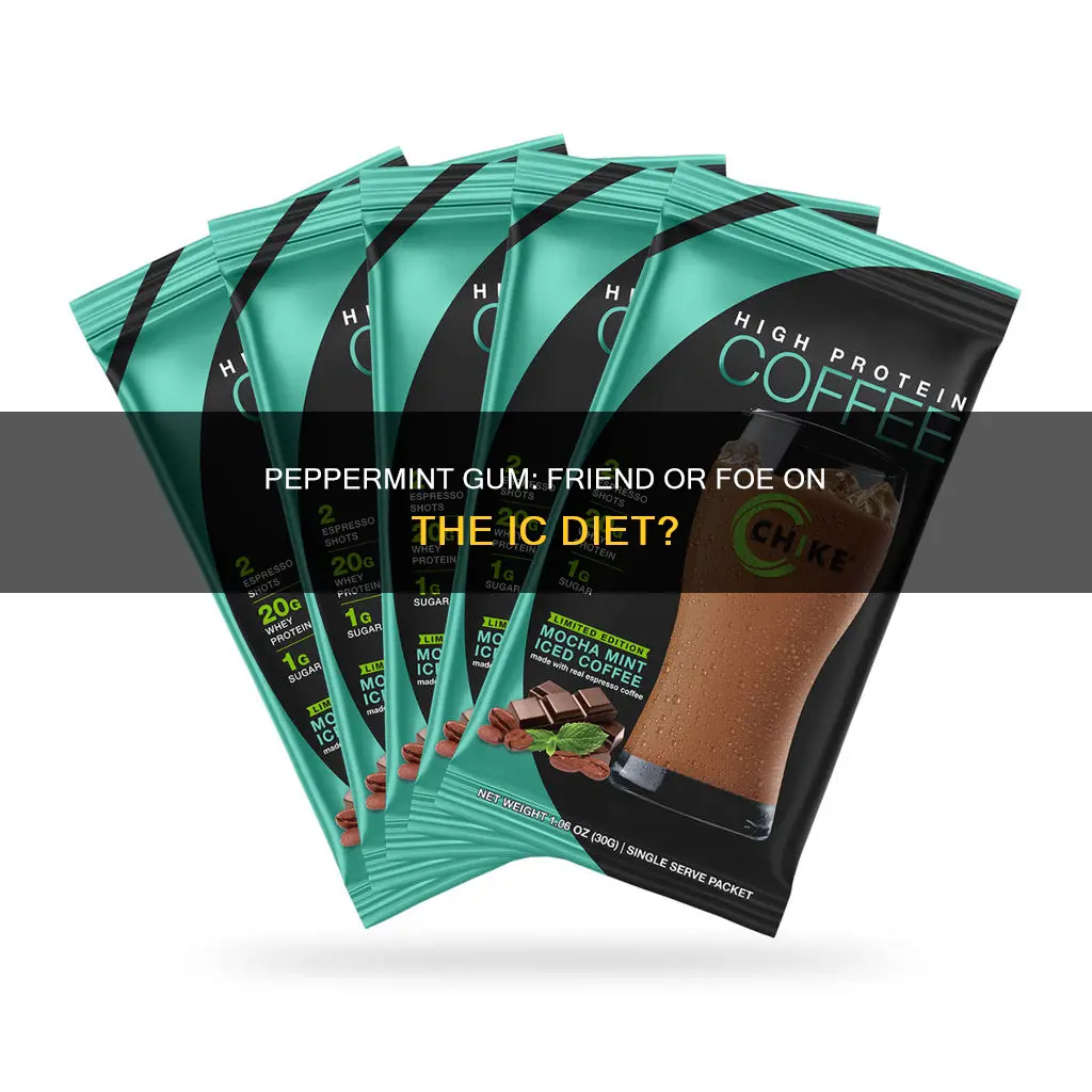 is peppermint gum ok on ic diet