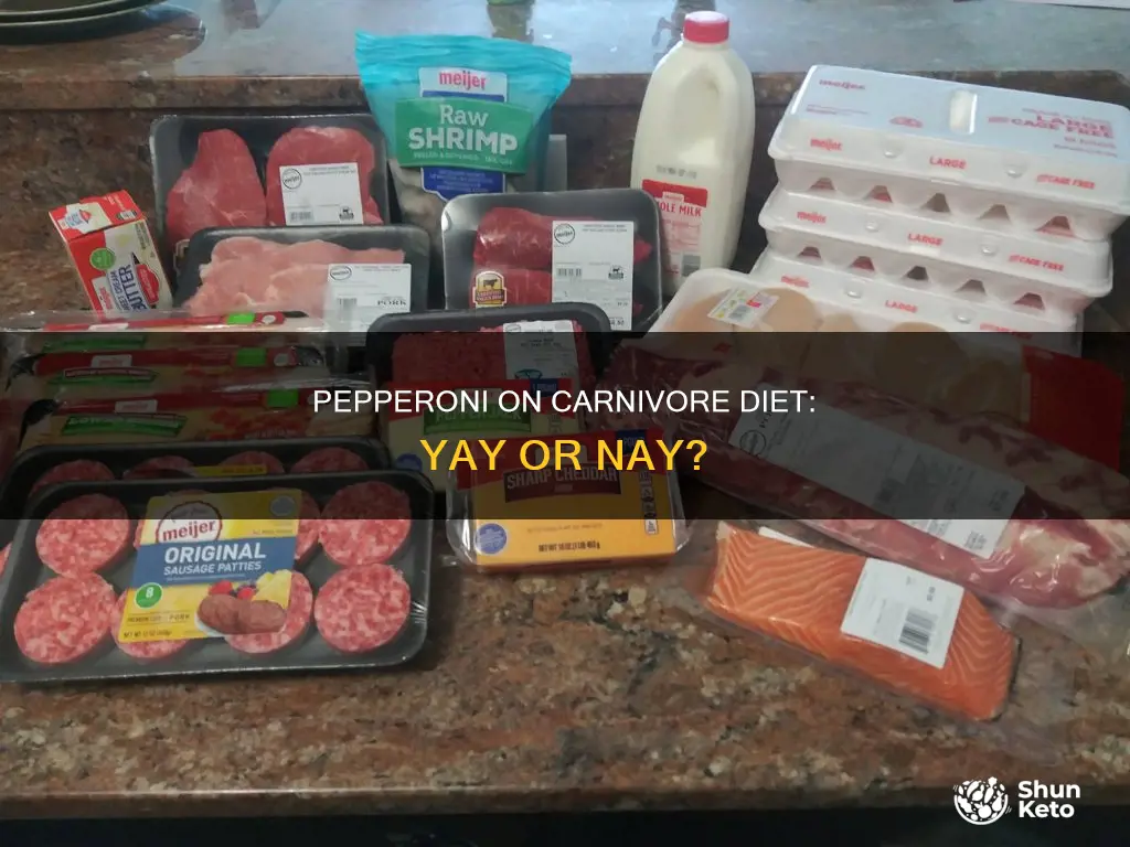 is pepperoni ok on carnivore diet