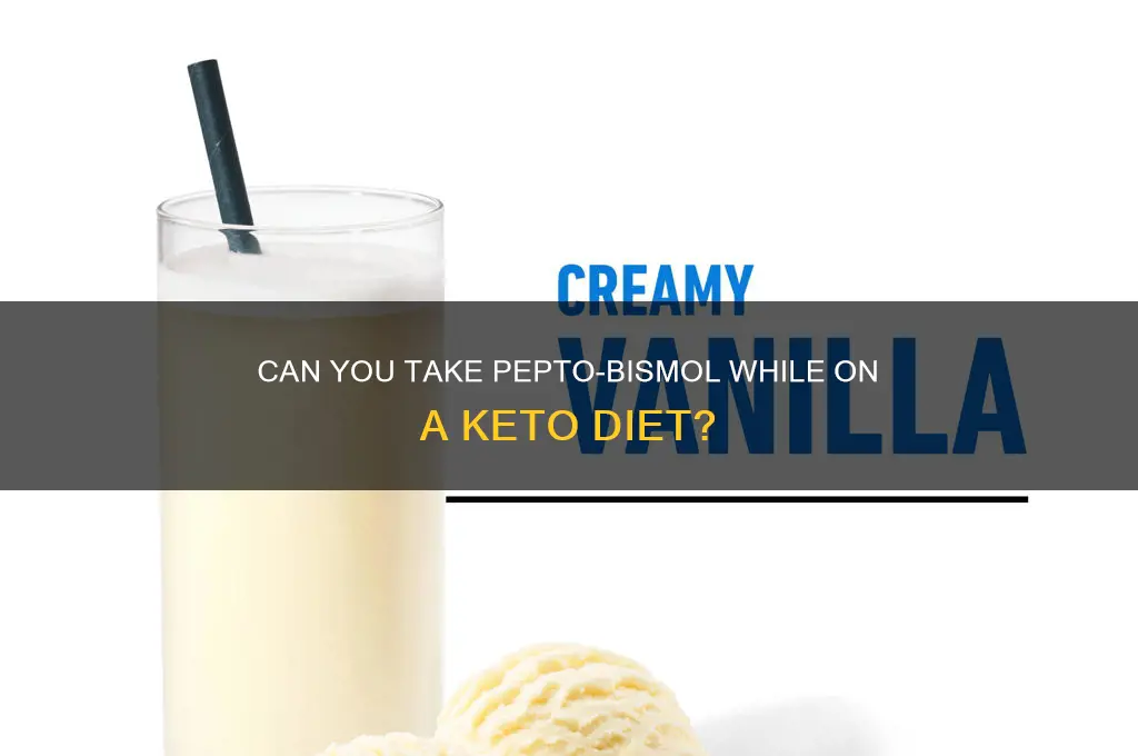 is pepto ok on keto diet