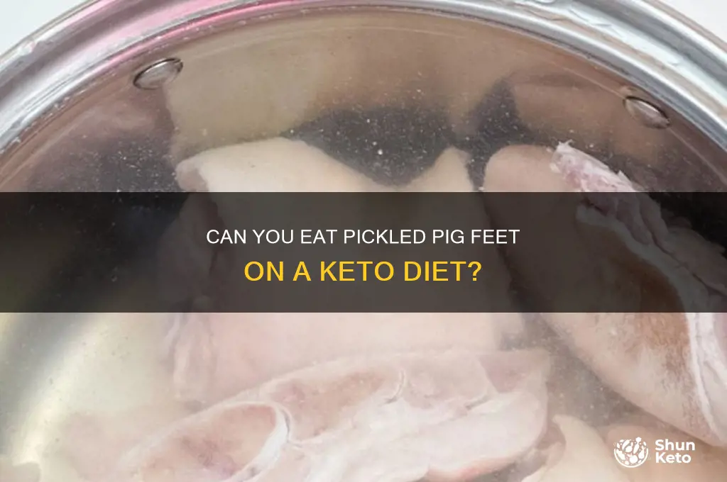is pickled pig feet okay on keto diet