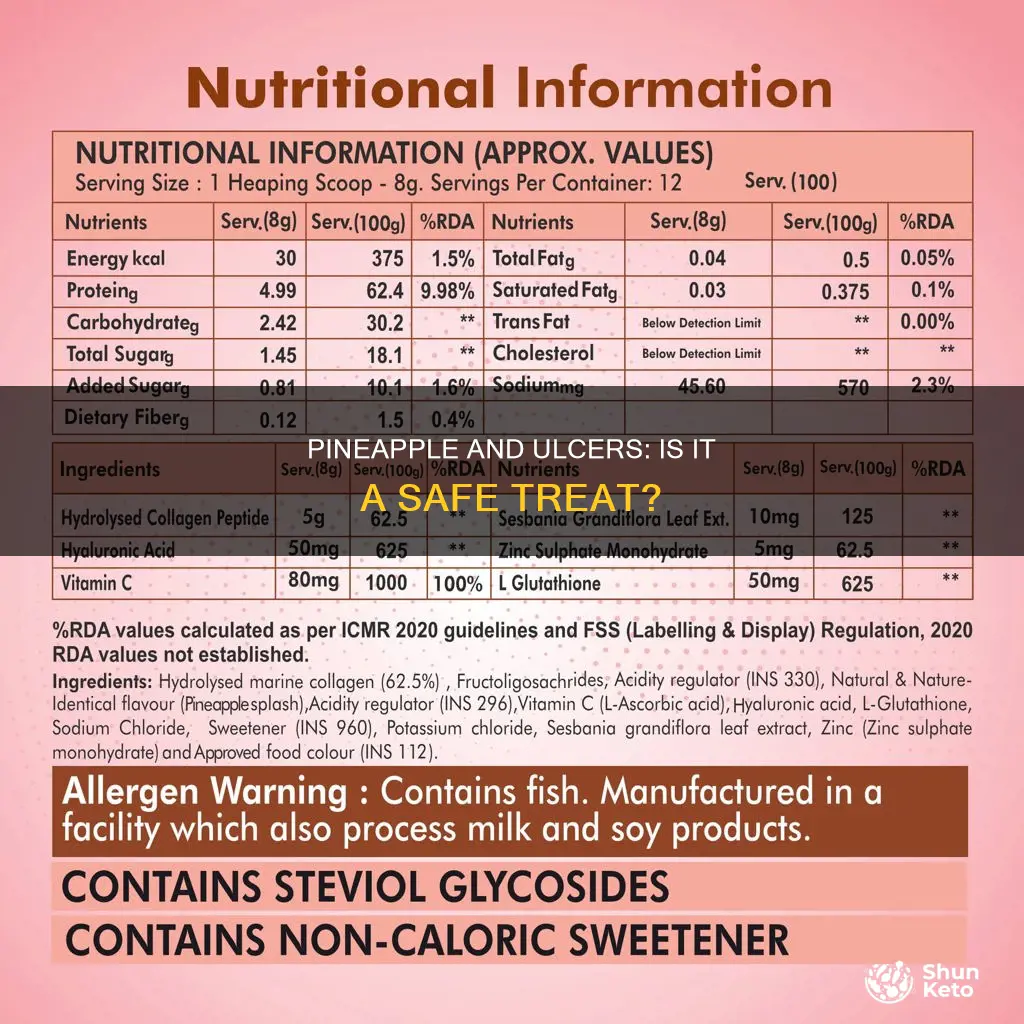 is pineapple ok on an ulcer diet